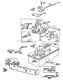 Carburetor  Fuel Tank Assy Diagram and Parts List for 095508-0015-99  Briggs and Stratton Engine